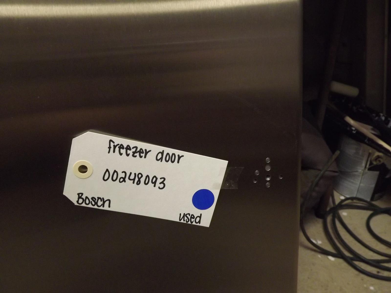 Bosch Refrigerator 00248093 Freezer Door Used Bosch Refrigerator 00248093 Freezer Door Used